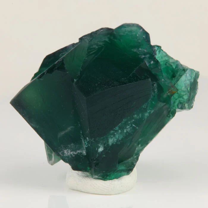 Rogerley Fluorite with Deep Emerald Green Intergrown Cubic Crystals 46.92g