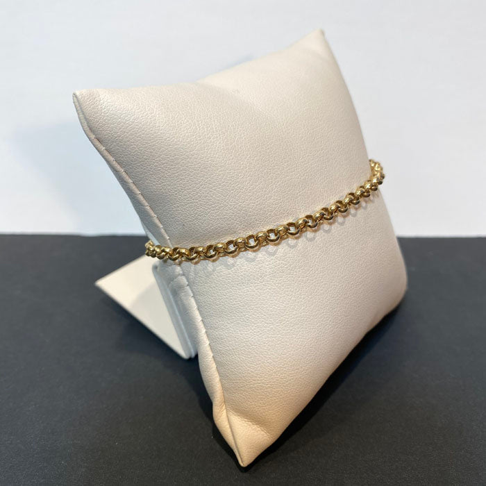 open link bracelet yellow gold