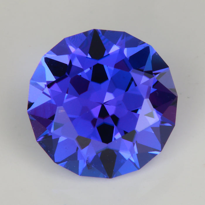 round brilliant cut tanzanite gemstone