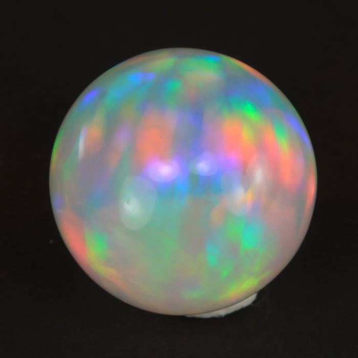 opal gemstone round sphere rainbow color