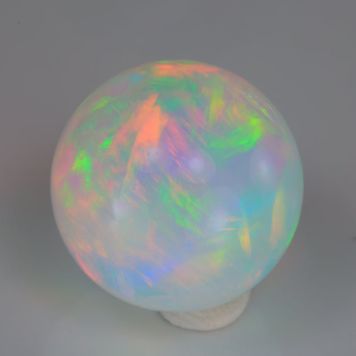 round sphere opal gemstone rainbow