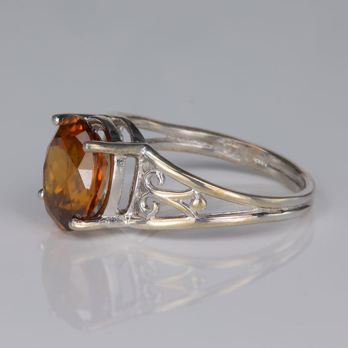 sterling silver zircon ring