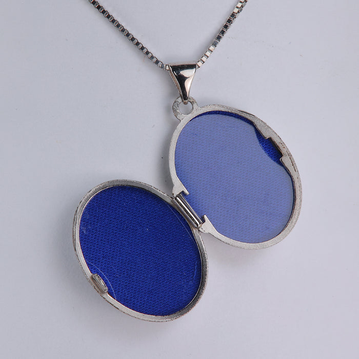 sterling photo locket