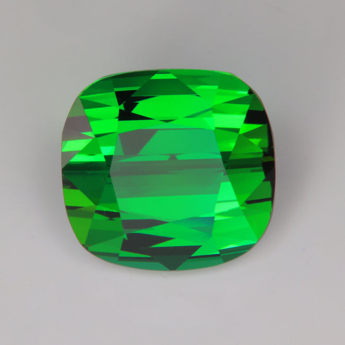 blue green tourmaline gemstone square cushion cut 