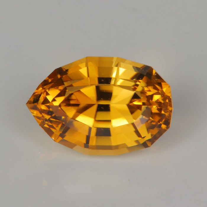 golden yellow stepped pear shape tourmaline gemstone 
