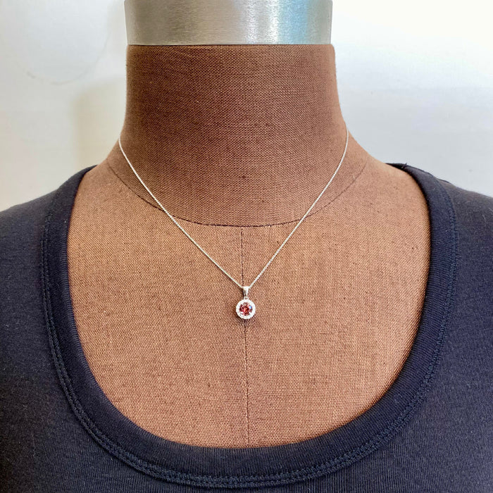 white gold diamond tourmaline necklace