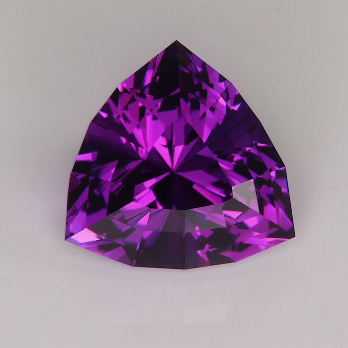 natural amethyst trilliant cut