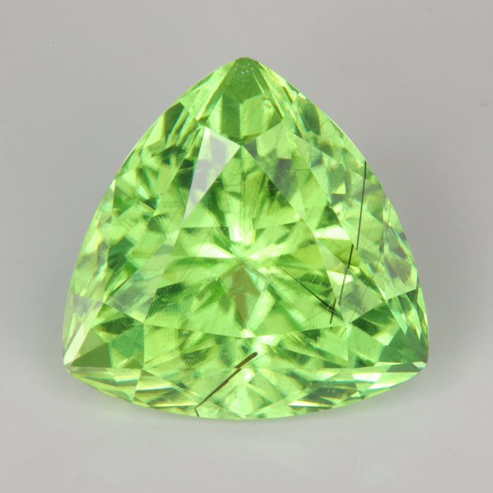 green color trilliant cut peridot gemstone from Pakistan
