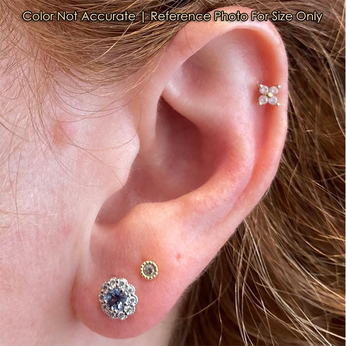 white gold diamond alexandrite studs