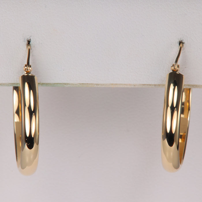 gold hoop earrings
