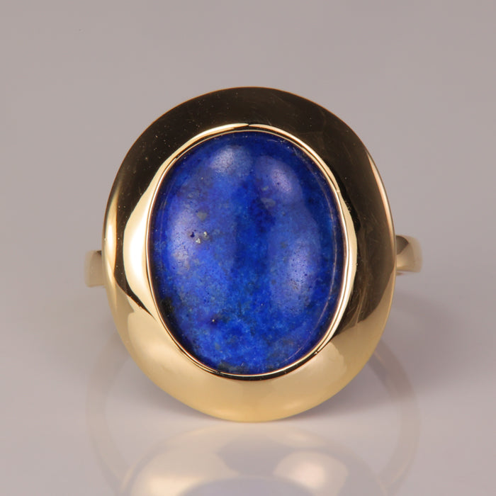 10K Yellow Gold Lapis Ring