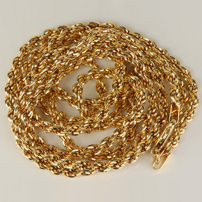 rope link gold chain 