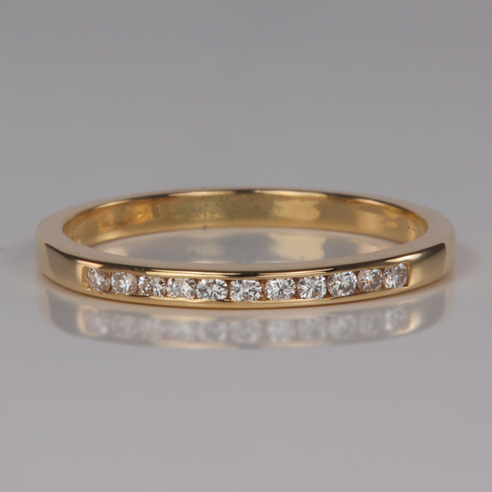 diamond gold band estate piece