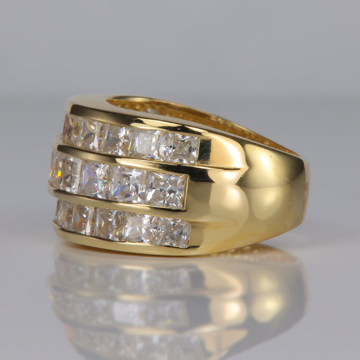 princess cut cubic zirconia ring