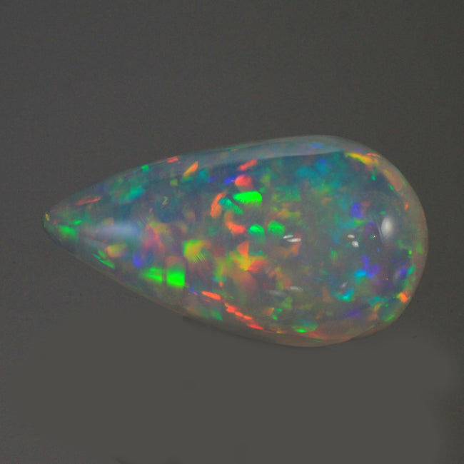 Vivid Colros Pear Shaped Welo Ethiopian Opal Gemstone 9.15 Carat
