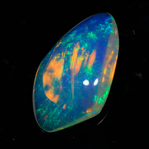 Vivid Color Freeform Cabochon Welo Opal Gemstone 13.96 Carats