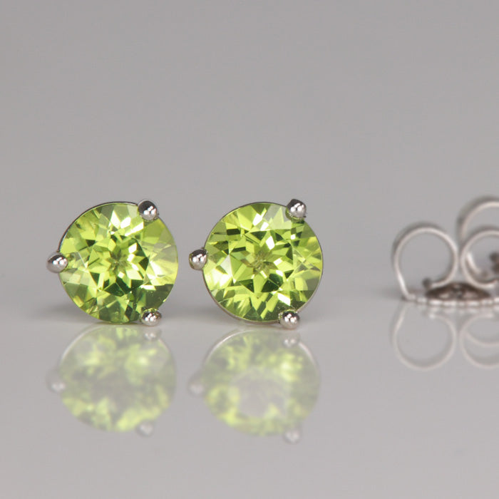 Peridot Stud Earrings