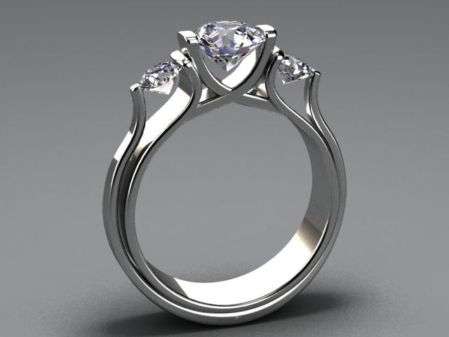 Diamond Three Stone Ring 1.50 Carats