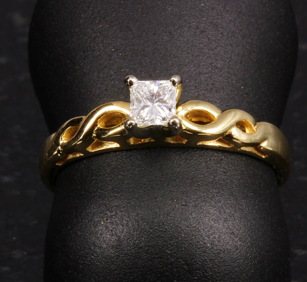 Ladies&#39; 14K Yellow Gold Diamond Ring .25 Carat