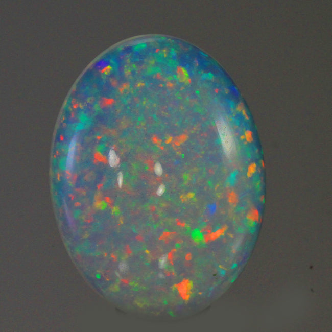 Vivid Colors Oval Cabochon Welo Opal Gemstone 5.65 Carats
