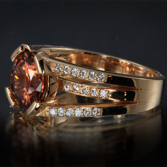 Imperial Zircon Ring in Rose Gold