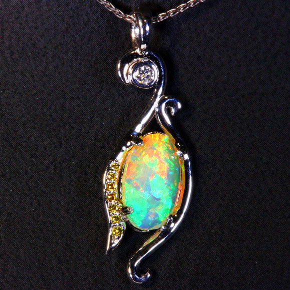 Welo Opal Pendant Designed By Christopher Michael 2.65 Carat
