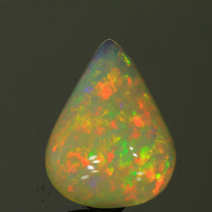 Vivid Colors Pear Shaped Cabochon Welo Opal Gemstone 8.30 Carats
