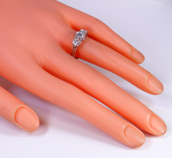 Platinum Diamond Ring .52 Carat Designed By Christopher Michael