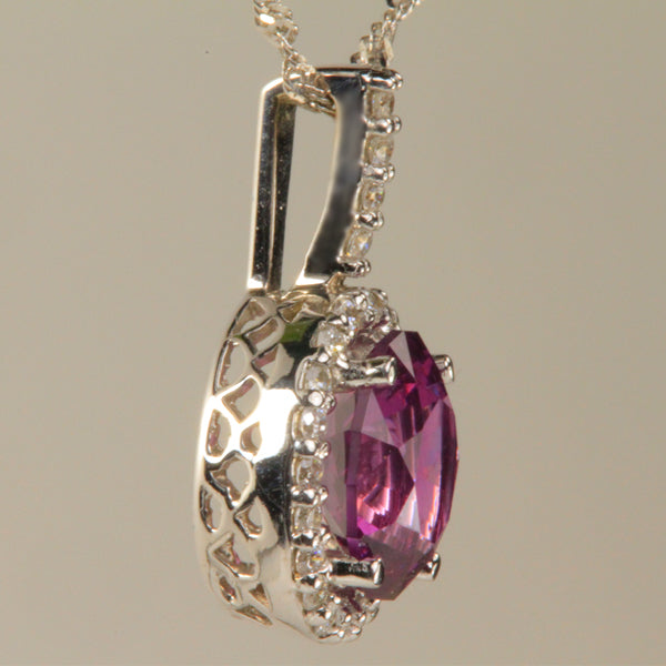 Oval Umbalite Garnet Pendant