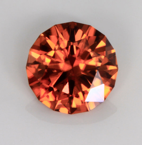 Imperial Zircon Round Brilliant 4.97 Carat