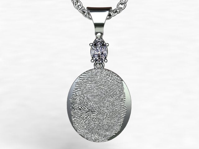 Finger Print Pendant Designed By Christopher Michael