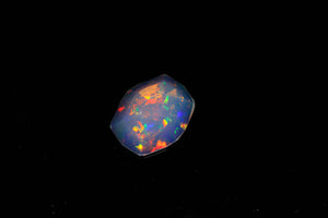 Vivid Colors Faceted Cushion Welo Opal Gemstone  5.66 Carats