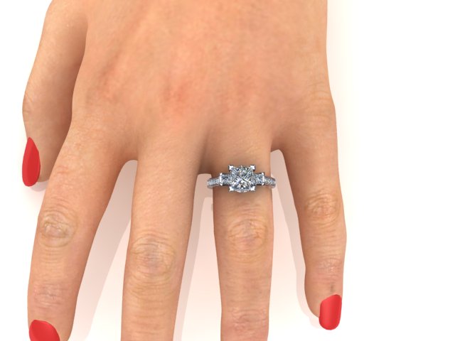 Diamond Bridal Set Designed By Christopher Michael