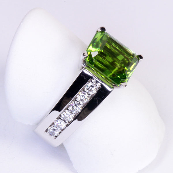 Peridot Ring Designed By Christopher Michael 4.40 Carat