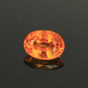 Orange Oval Sapphire Gemstone 1.11 Carats