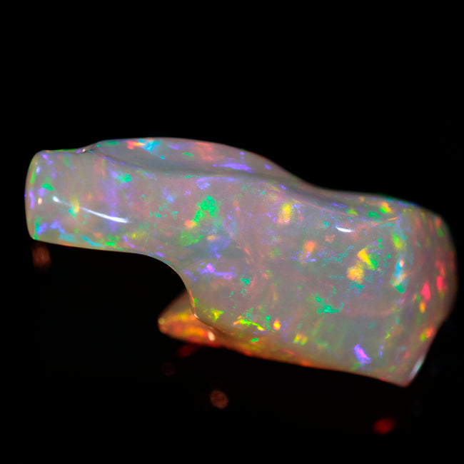 Rainbow Colors Freeform Sculpture Opal Gemstone 32.40 Carats
