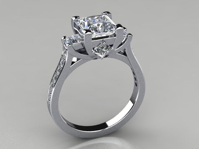 Diamond Bridal Set Designed By Christopher Michael