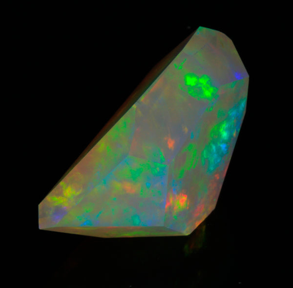 Vivid Color Oval Ethiopian Opal Gemstone 45.58 Carats - Moriartys Gem Art
