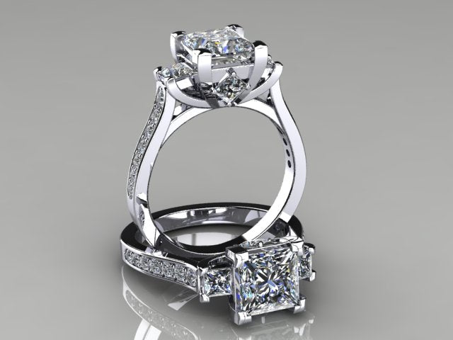 Diamond Bridal Set Designed By Christopher Michael