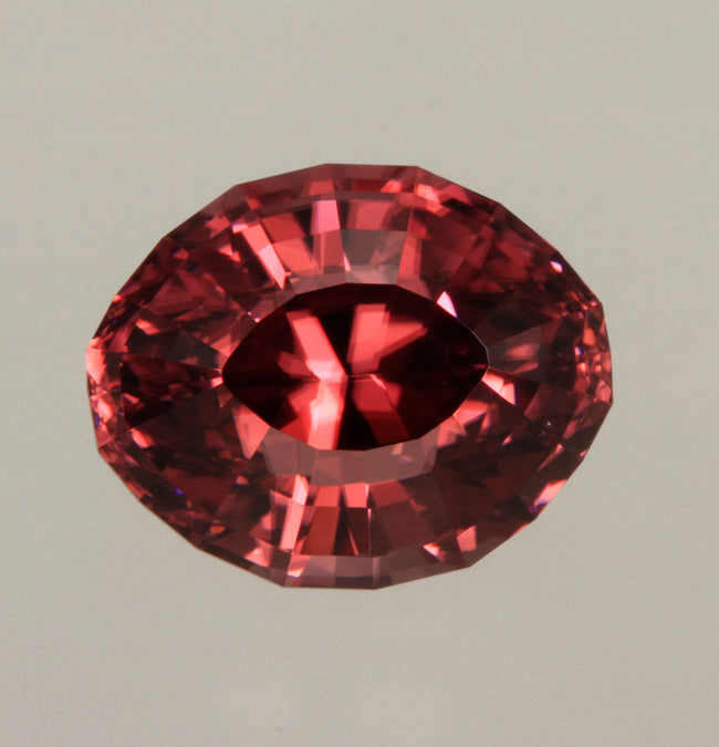 Imperial Zircon Stepped Oval 7.57 Carats