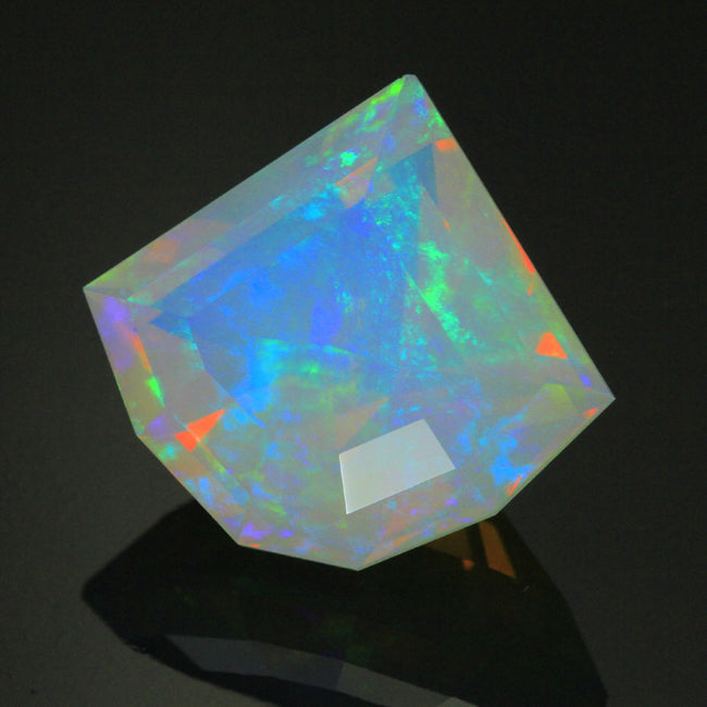 Faceted Ethiopian Opal Weighs 14.70 Carats