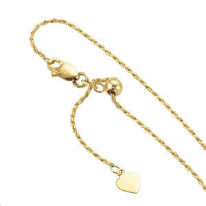 Rope Chain Adjustable up to 22 Inch