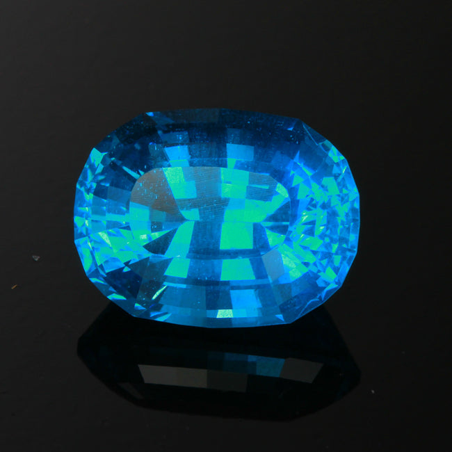 Greenish Blue Oval Apatite Gemstone 9.67 Carats