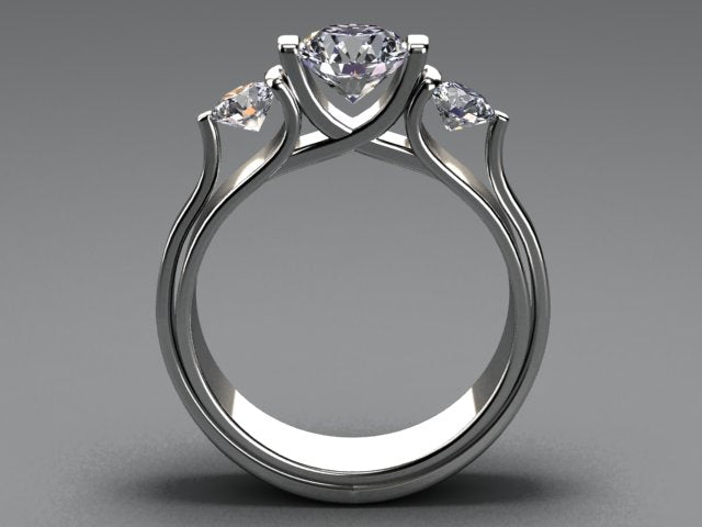 Diamond Three Stone Ring 1.50 Carats