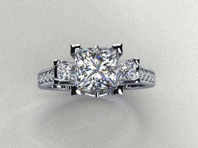 Diamond Bridal Set Designed By Christopher Michael