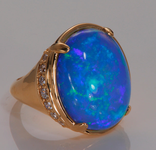 Ethiopian opal ring 1120