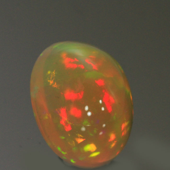 Vivid Colors Oval Cabochon Welo Opal Gemstone 13.0 Carats