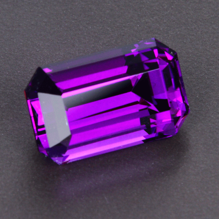 Purple Rwanda Emerald Cut Amethyst Gemstone 14.05 Carats