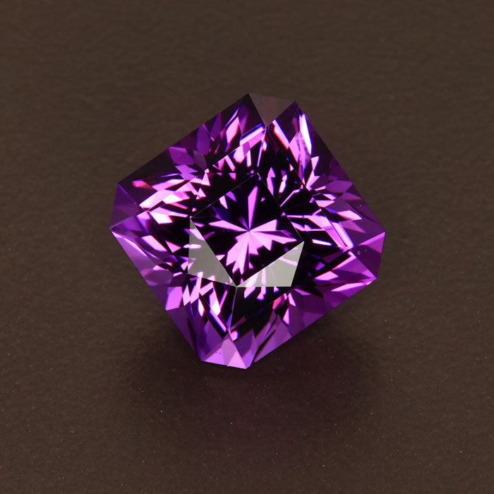 Purple Square Cut Amethyst Gemstone 7.62 Carats