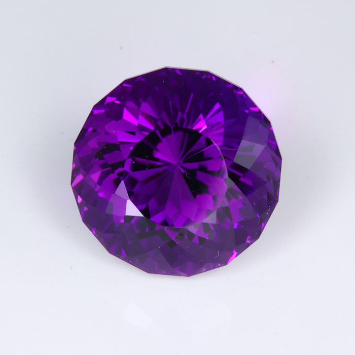 Portuguese Round Brilliant Amethyst Gemstone 11.49 Carats